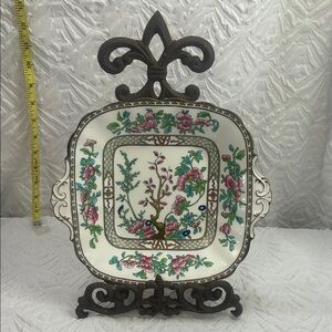 Coalport Indian Tree Square Serving Plate – Bone China – England